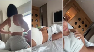 DANIELA Hot antury touching the bed