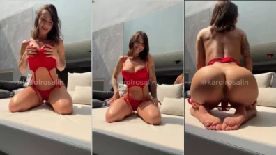 Porn karol rosalin caressing the breasts and hitting the ass