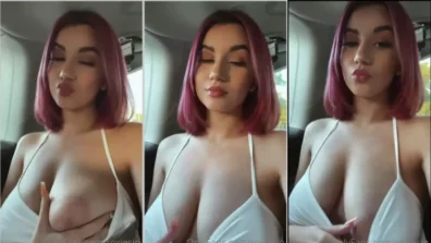 Roxie Sinner showing the breasts at Uber