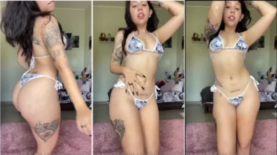 Sensual video of Kinechan's only panties and bra