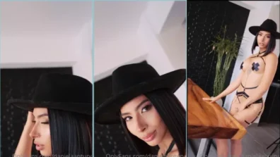 Video of Daniela Antury hat and panties
