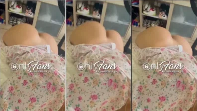 Karina Marcela with the butt the show