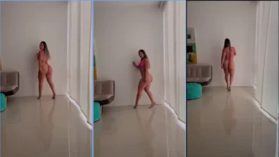 Amr.777 Using a very provocative pink bikini