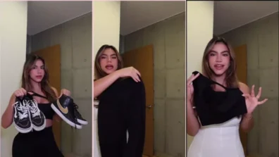 Laura Vanegas in Sensual Video Black Clothing