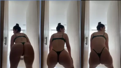 Lioquen is dancing with panties and bra