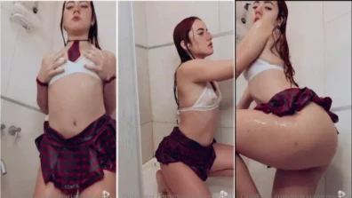 In the bath Maria Goicoechea is a horny