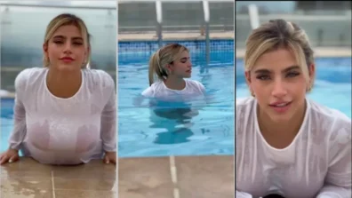 Video da Laura Vanegas all wet in the pool