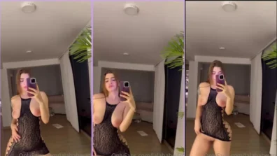 Laura Sahar recorded a video in the mirror showing everything