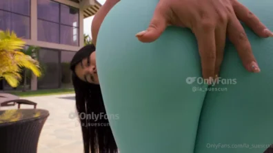Alejandra Suescun Lepg Green Pants Showing Rabon