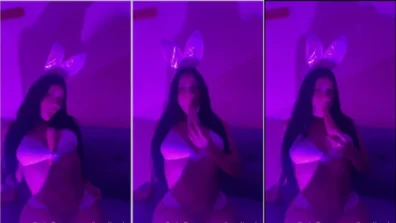 La Divak all sexy with the vibrator in the middle of the teats