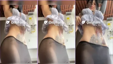 Mercedes Uhia of sexy black skirt in naughty dance