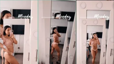 Isabela Torres Pussy Sexy Lingerie in the Mirror