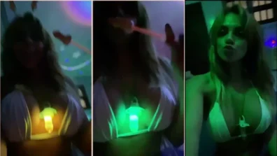 Iasmim busty oliver with lollipop showing off