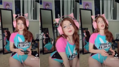 Brand new gamer Rylie Rowan filming playing